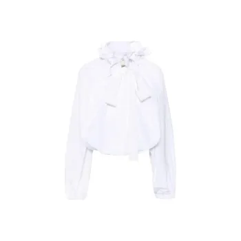 Patou Ruffle Trimmed Tie Fastened Blouse