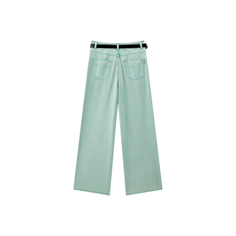 PEACEBIRD Jeans Women's Turquoise Blue-1