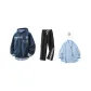 Navy Blue+Black Pants (Includes 1 Light Blue Shirt)