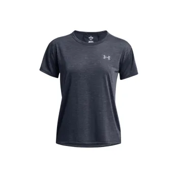 Under Armour Drop Shoulder Sleeve T Shirt Women's Downpour Gray