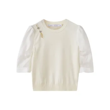 SHUIYUNJIAN Knitwear Women's Ivory White