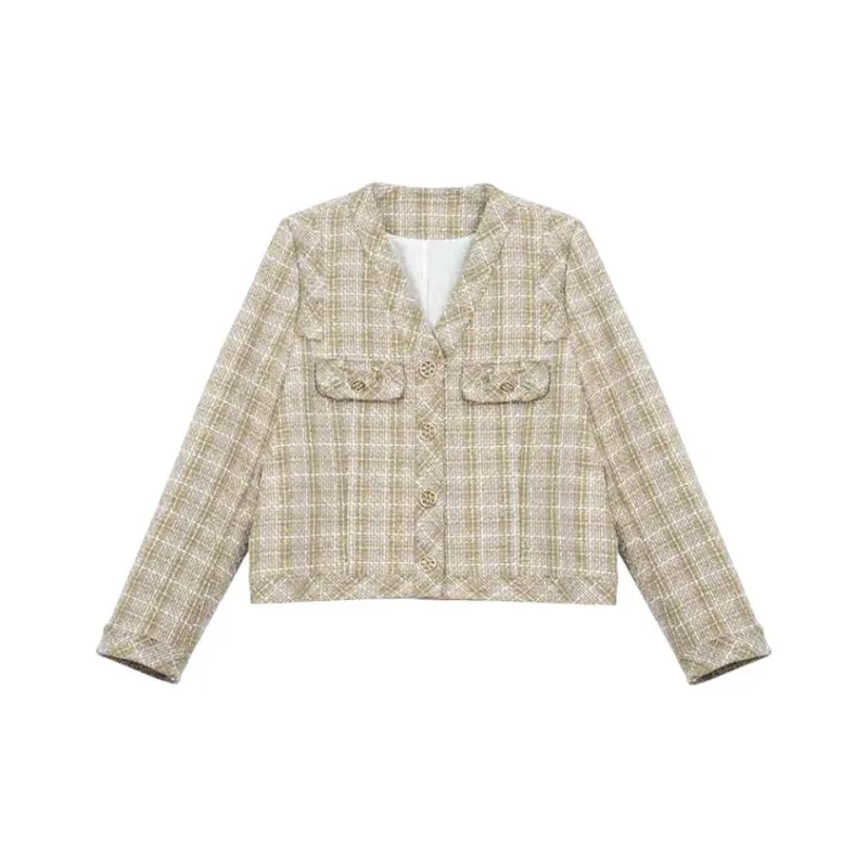 SUMU Jackets Coats Women's Green Khaki-0