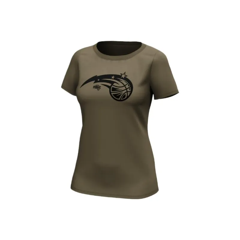 NBA Regular T-Shirt Women's Dark Brown Orlando Magic Fan-0