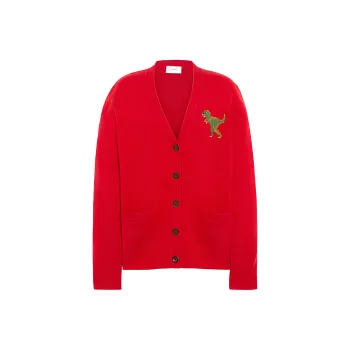 COACH FW22 Loose Fit Knitwear Women's Red