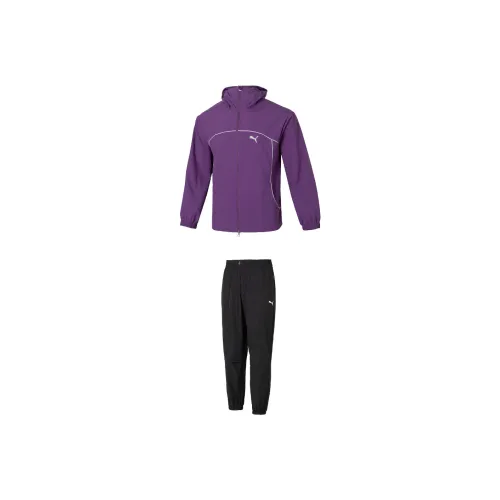PUMA Casual Sportswear Men Purple+Black