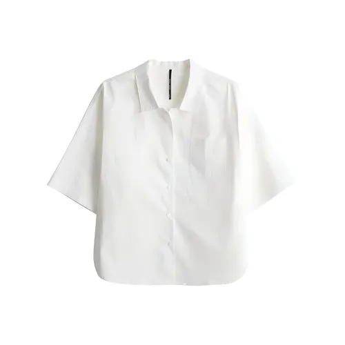 SHALLOW STREAMS Shirt Women's Pearl White