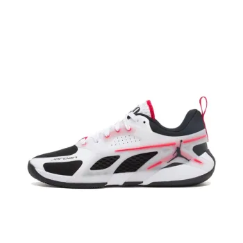 Jordan Heir Collection Abrasion Resistant Breathable Low Top Basketball Shoes Men's White
