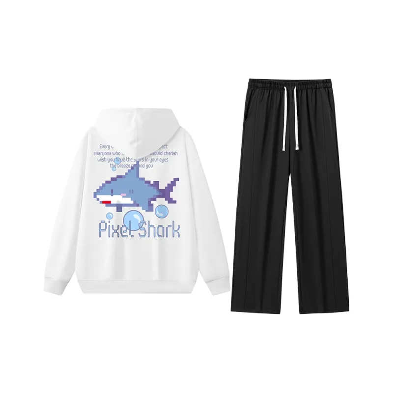 Small Columns Under The Sea Sweatshirt Set Unisex-52