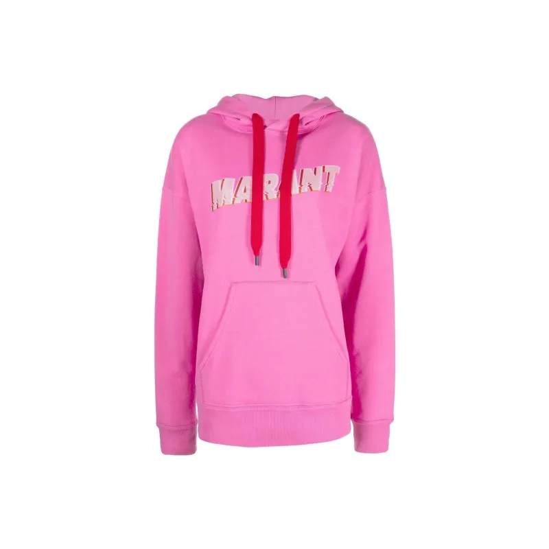 ISABEL MARANT Logo Printed Drawstring Hoodie-0