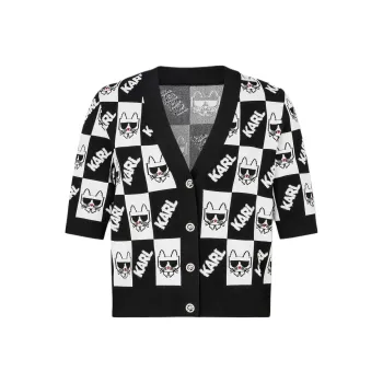 KARL LAGERFELD FW23 Knitwear Women's Black White