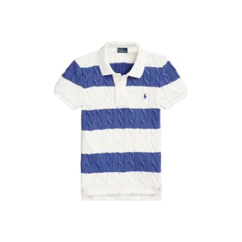 Polo Ralph Lauren Striped Cable knit Polo Top