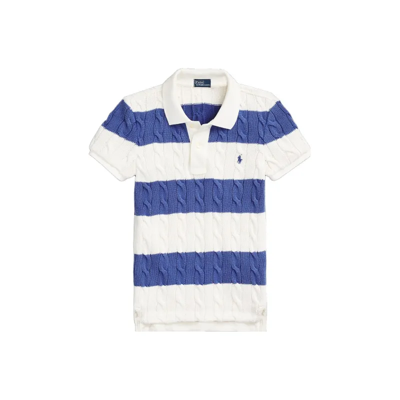 Polo Ralph Lauren Striped Cable knit Polo Top-0