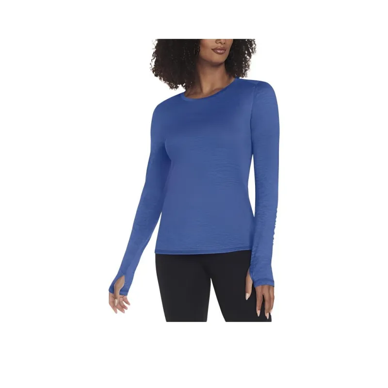 Skechers GO DRI Swift LS T-Shirt Women's Royal Blue-0
