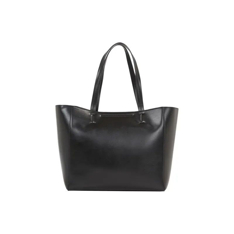CALVIN KLEIN Recycled Polyester With Polyurethane Coating Tote Bag Shopping Bag Handbag Women's Black-2