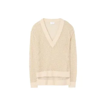 St. John Pointelle-knit Jumper
