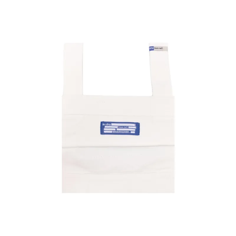 MIHARA YASUHIRO Cotton Tote Bag, Shopping Bag, Handbag, Shoulder Bag Unisex White-5