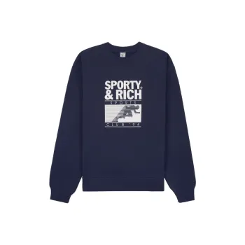 SPORTY & RICH Motion Club Logo print Sweatshirt