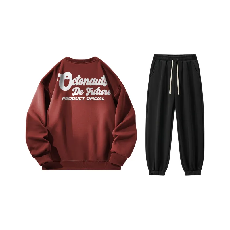 Small Columns Under The Sea Sweatshirt Set Unisex-13