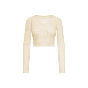 MaxMara V Neck Long Sleeved Top