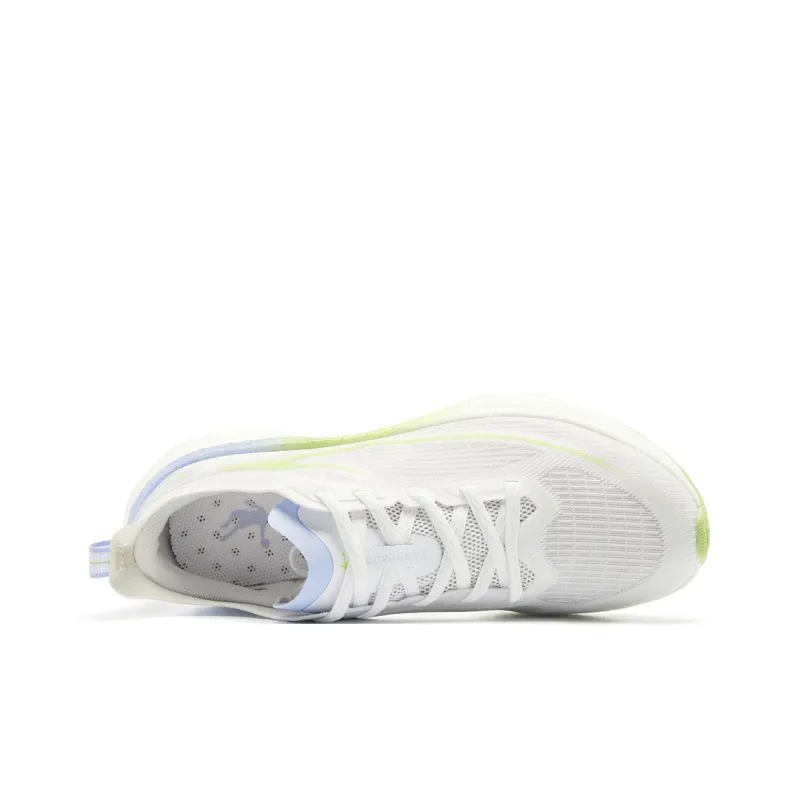 QIAODAN Light Speed 5.0PLUS Breathable Low Top Running Shoes Women's White Green Purple-3
