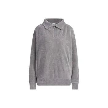 Adidas Originals COZY ZIP CREW Sweatshirt Women's Gray