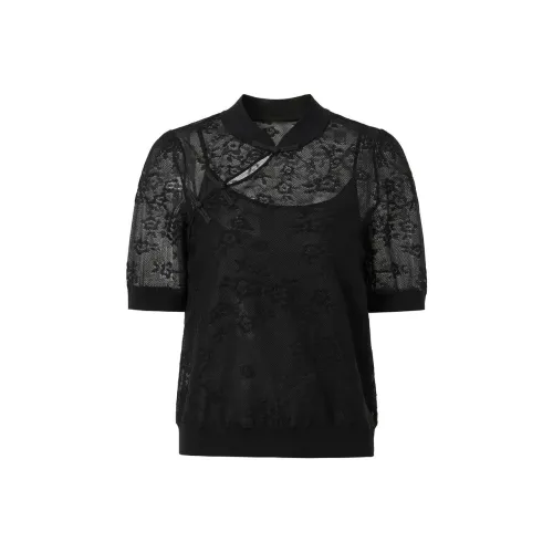 JZ. ANNAKRO T Shirt Women's Plain Black