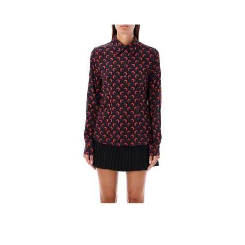 Marine Serre Moon Printed Long Sleeved Shirt