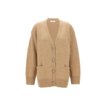 Paco Rabanne V Neck Buttoned Cardigan