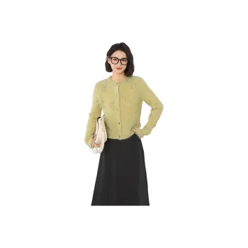 Princess Berdele Knitwear Women's Apricot Yellow