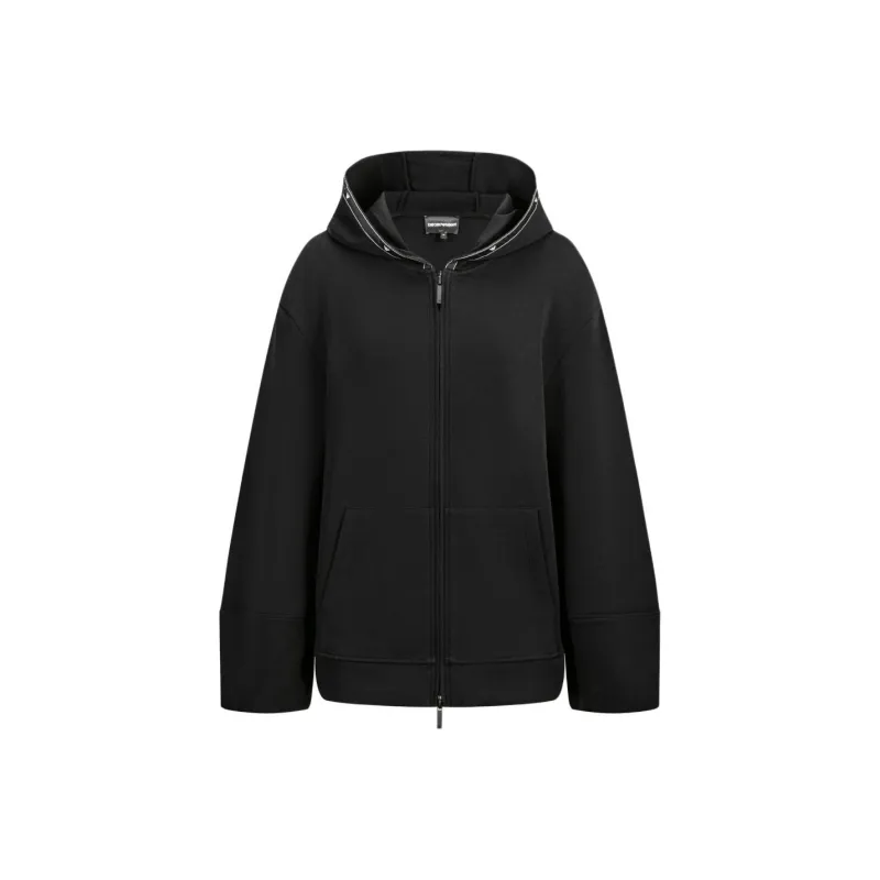 EMPORIO ARMANI Eagle logo Zip up Hoodie-0