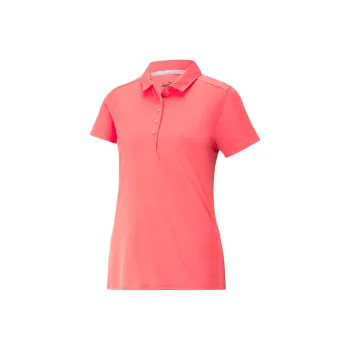 PUMA Polo De Golf Gamer Femme Polo Shirt Women's Pink