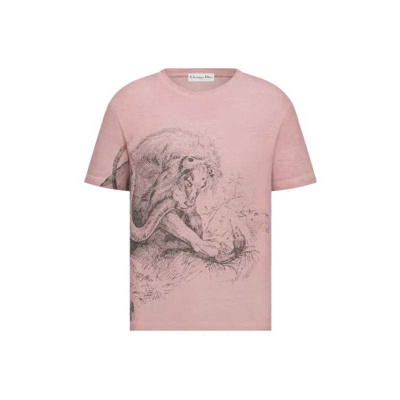 DIOR T Shirts Women's Pink-0