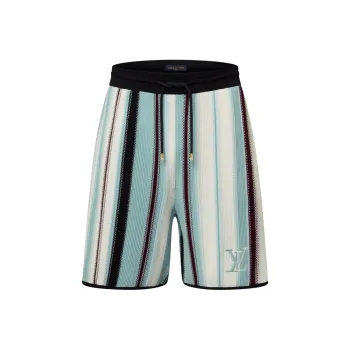 LOUIS VUITTON Striped Crochet Shorts