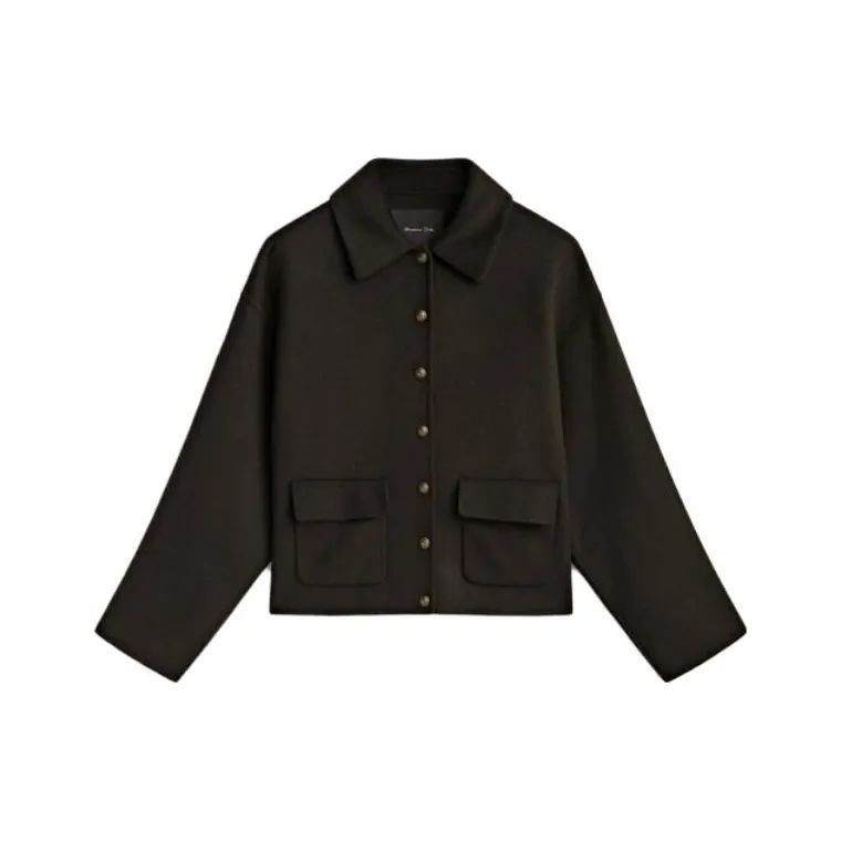 Massimo Dutti Jacket Women's Dark Green-0