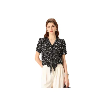 FENHONGMALI Shirt Women's Black