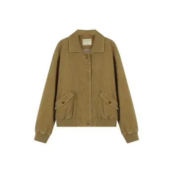 SOLIGHTER Jackets Coats Women's Silver Apricot Yellow