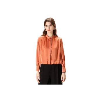FENHONGMALI Shirt Women's Orange