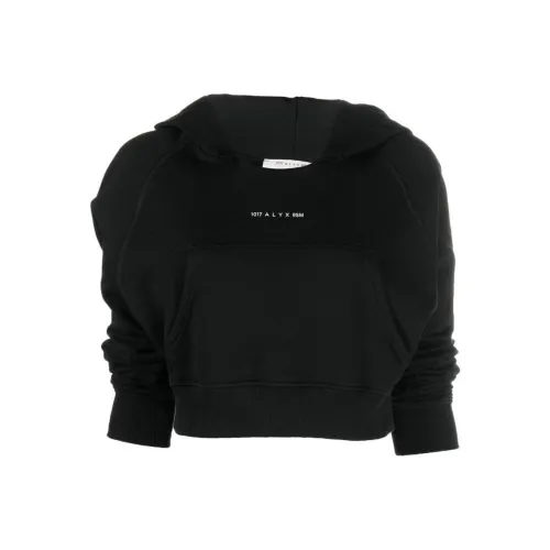 1017 ALYX 9SM Cropped Logo print Detail Hoodie