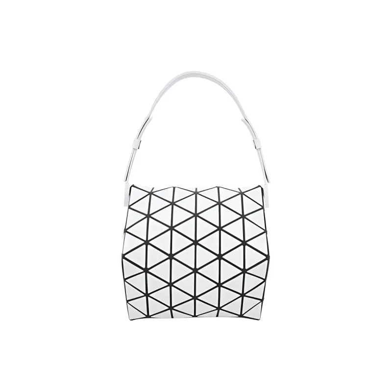 ISSEY MIYAKE Artificial Leather Handbag Shoulder Bag Women's Light Gray-3