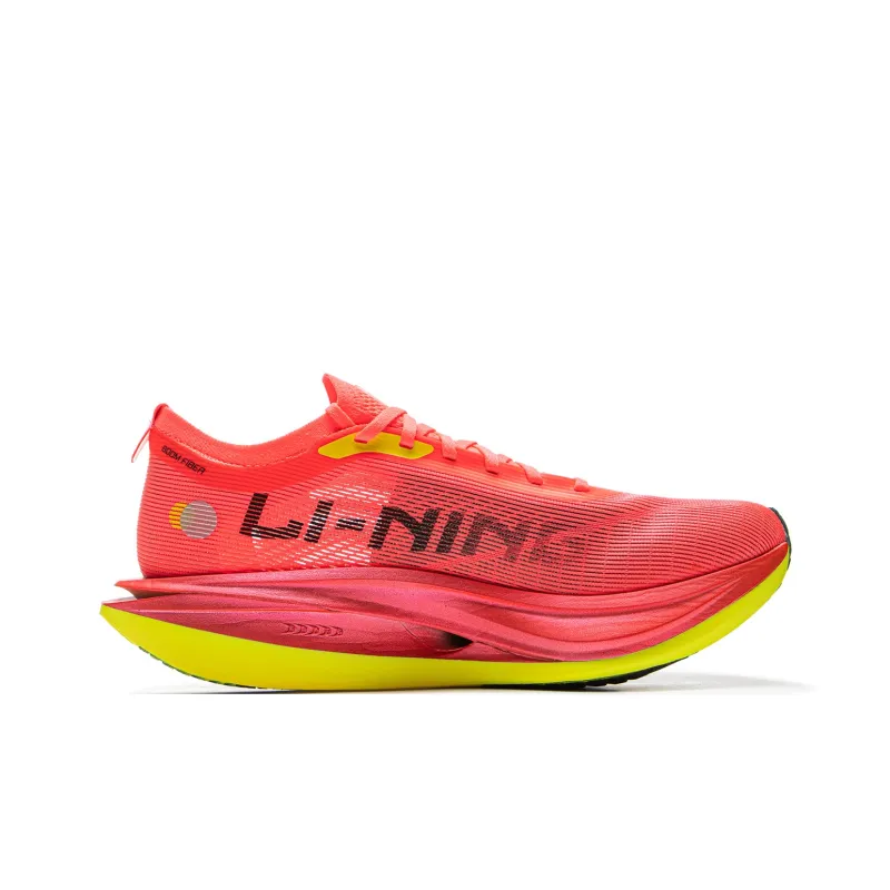 LINING Flyco 5 ELITE Running Shoes Men Low Top Fluorescent Begonia Red-1