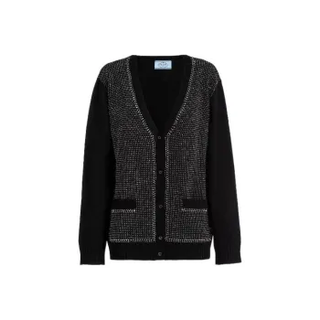 PRADA Cashmere Sweaters Women's Gray