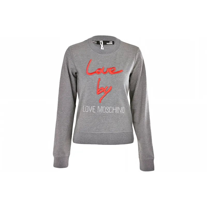LOVE MOSCHINO Sweatshirts Women's Gray-0