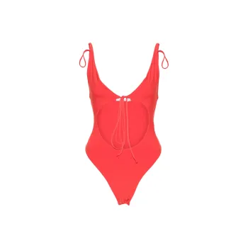 Aleksandre Akhalkatsishvili Cut out Tie fastening Bodysuit