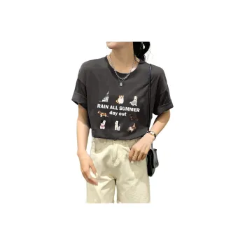 Tonlion T Shirt Women's Charcoal Gray