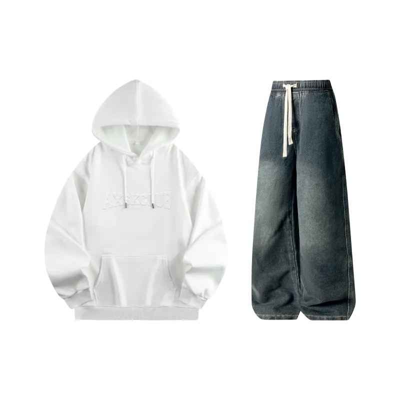 A.X.S.K Sweatshirt Sets Unisex-38