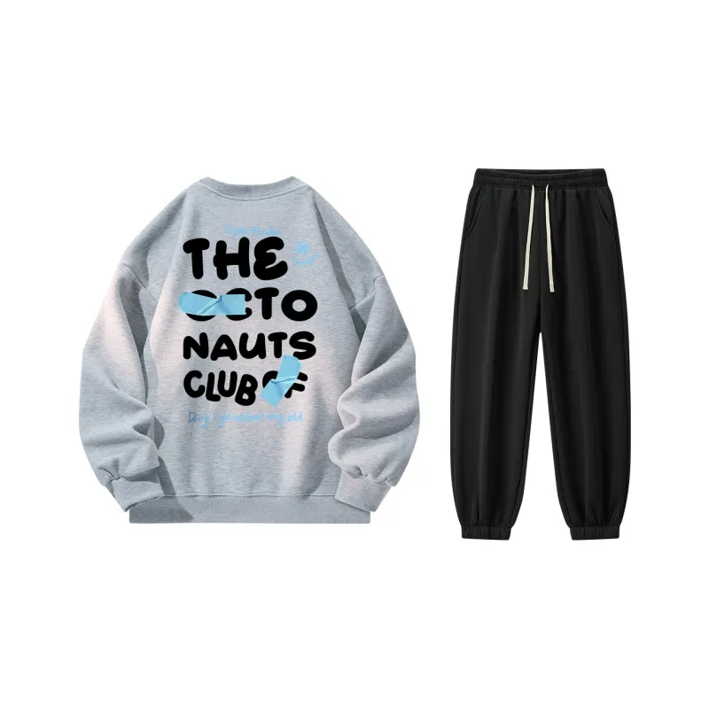 Small Columns Under The Sea Sweatshirt Set Unisex-24