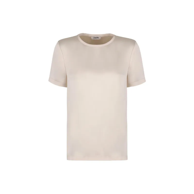 'S MAX MARA Crewneck Short Sleeved T Shirt-0