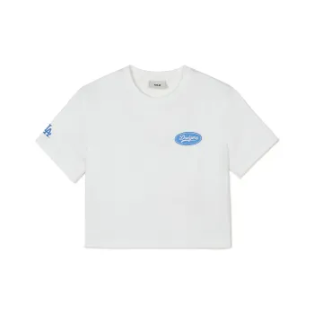 MLB Monogram Collection Los Angeles Dodgers T Shirts Women's White