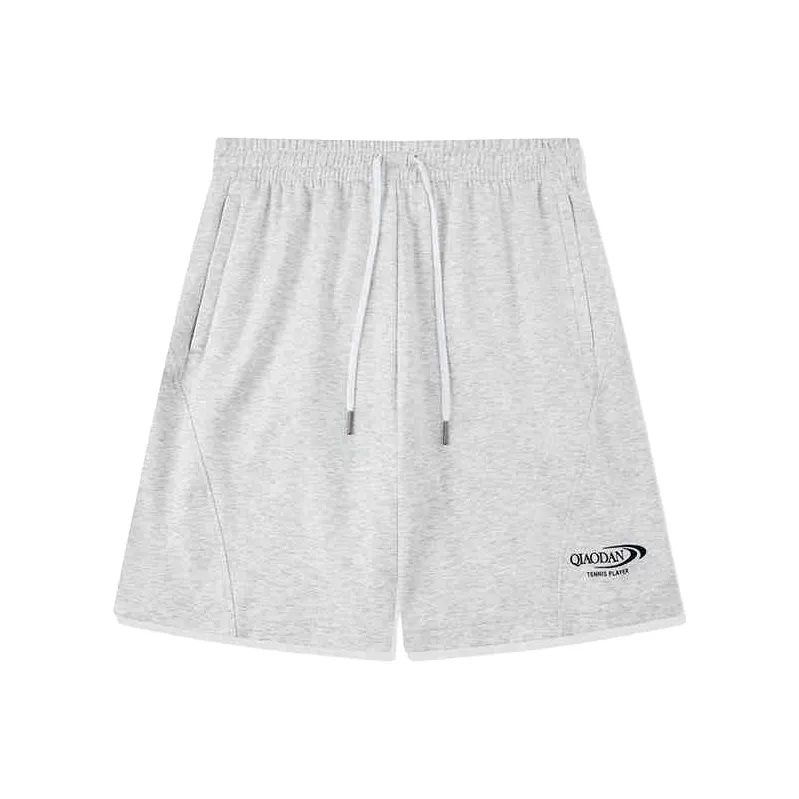 QIAODAN Men's Training Series Casual Shorts Men's White Heather Gray-0