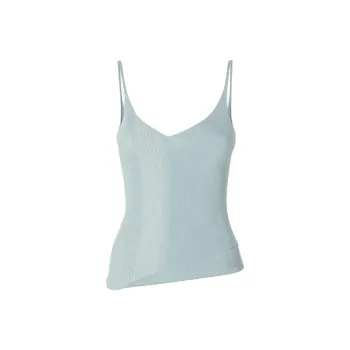 FENDI Asymmetric-Hem Ribbed-Knit Top